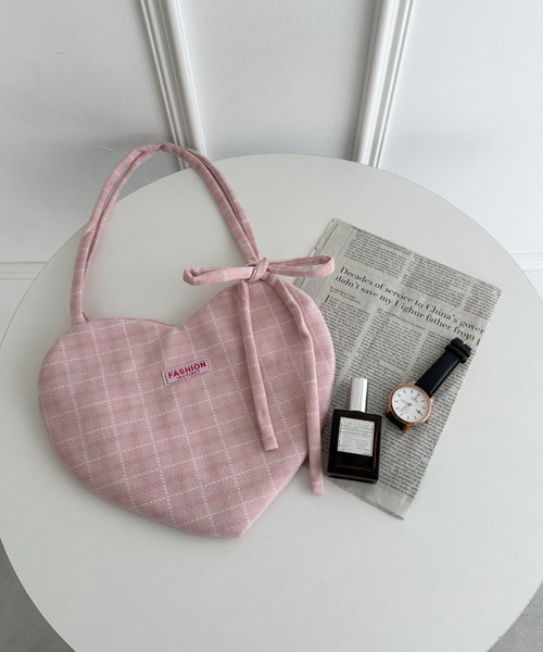 wears（ウェアーズ）の「チェック柄ハートハンドバッグ（ハンドバッグ・レディース・ブルー/レッド/ピンク・FREE）」の20枚目の写真
