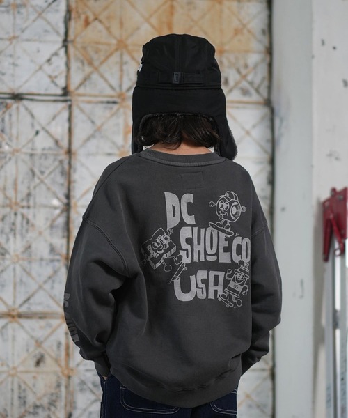DC/ディーシー トレーナー スウェット キッズ クルーネック バック