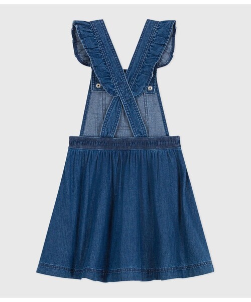 PETIT BATEAU（プチバトー）の「ジャンパースカート（ワンピース・キッズ・ブルー・3YEAR/4YEAR/5YEAR）」の6枚目の写真