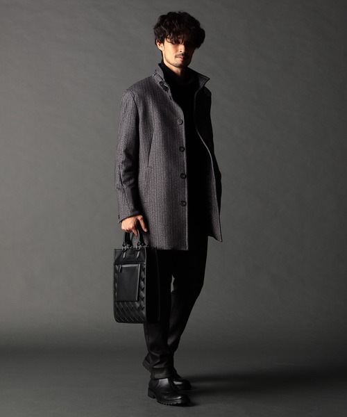 NICOLE CLUB FOR MEN（ニコルクラブフォーメン）の「イントレ２ＷＡＹスクエアバッグ（ショルダーバッグ・メンズ・ネイビー/ブラック・FREE）」の8枚目の写真