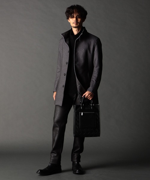 NICOLE CLUB FOR MEN（ニコルクラブフォーメン）の「イントレ２ＷＡＹスクエアバッグ（ショルダーバッグ・メンズ・ネイビー/ブラック・FREE）」の9枚目の写真