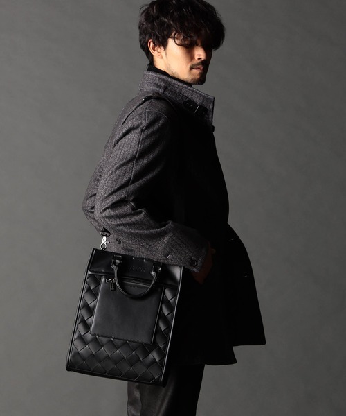 NICOLE CLUB FOR MEN（ニコルクラブフォーメン）の「イントレ２ＷＡＹスクエアバッグ（ショルダーバッグ・メンズ・ネイビー/ブラック・FREE）」の10枚目の写真