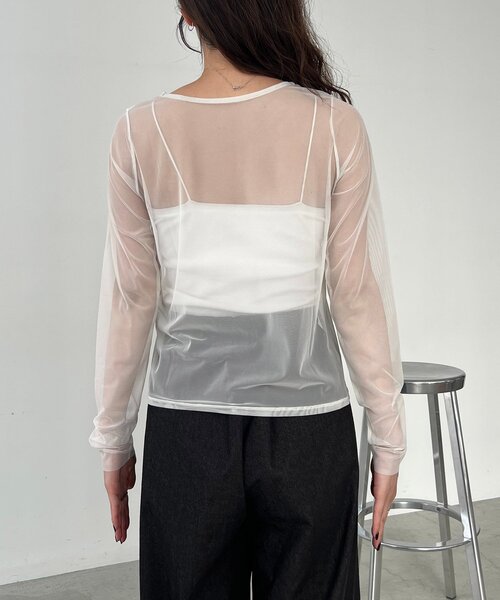 CAPRICIEUX LE'MAGE(カプリシューレマージュ)の「【セットアイテム】ミニファーチュールトップス(Tシャツ/カットソー・レディース・ブラック/オフホワイト・FREE)」の12枚目の写真