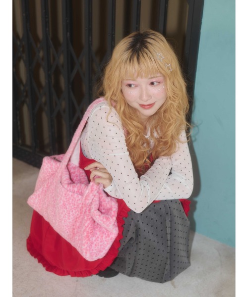 WC（ダブル シー）の「《秋冬新作★》モコモコレオパードバッグ（ショルダーバッグ・レディース・ブラウン/ピンク・FREE）」の16枚目の写真