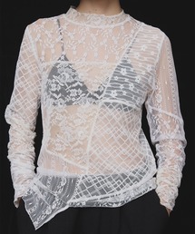 Ameri(A)LACE PATCHWORK ASYMMETRY TOP(̑gbvX)