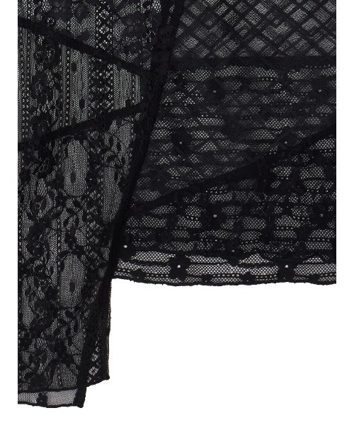 Ameri(アメリ)の「LACE PATCHWORK ASYMMETRY TOP(その他トップス・レディース・オフホワイト/ブラック・FREE)」の8枚目の写真