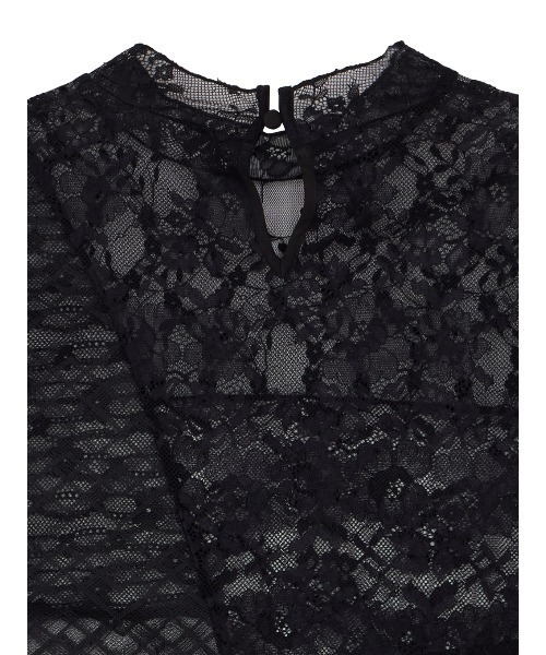 Ameri(アメリ)の「LACE PATCHWORK ASYMMETRY TOP(その他トップス・レディース・オフホワイト/ブラック・FREE)」の10枚目の写真