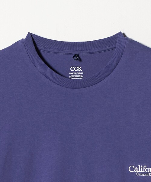 California General Store（California General Store）の「＜CGS.＞オーガニックコットン ロゴ ロングスリーブ Tシャツ（Tシャツ/カットソー・メンズ・パープル/ブラック・S/M/L/XL）」の6枚目の写真