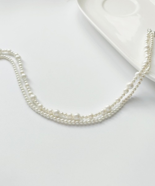 セール】ねじり2連パールネックレス（ネックレス）｜DRESS PLUS