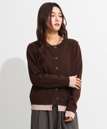 by LEGNA（バイレグナ）の「バイカラーボーダーカーディガン（カーディガン/ボレロ）」