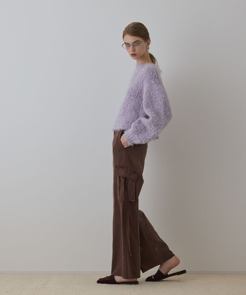 GRACE CONTINENTAL（グレースコンチネンタル）の「リュウカツイルカーゴパンツ（カーゴパンツ・レディース・ベージュ/ブラウン・38/36）」の4枚目の写真