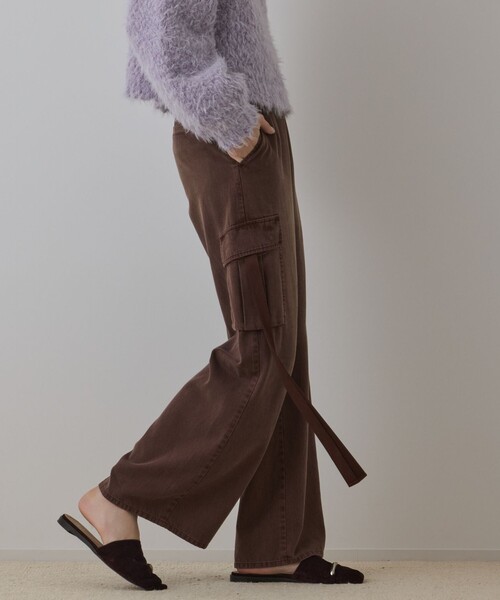 GRACE CONTINENTAL（グレースコンチネンタル）の「リュウカツイルカーゴパンツ（カーゴパンツ・レディース・ベージュ/ブラウン・38/36）」の9枚目の写真