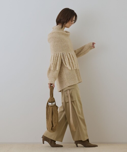 GRACE CONTINENTAL（グレースコンチネンタル）の「リュウカツイルカーゴパンツ（カーゴパンツ・レディース・ベージュ/ブラウン・38/36）」の18枚目の写真