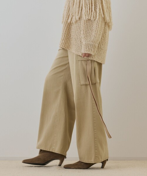 GRACE CONTINENTAL（グレースコンチネンタル）の「リュウカツイルカーゴパンツ（カーゴパンツ・レディース・ベージュ/ブラウン・38/36）」の20枚目の写真