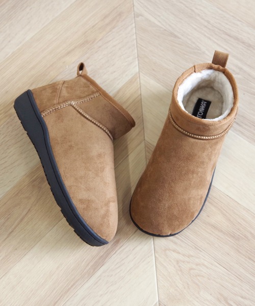 Minnetonka(ミネトンカ)の「【MINNETONKA/ミネトンカ】 アンクルスリッパブーツ ANKLE SLIPPER BOOTS(ブーツ・レディース・ブラウン/グレー/ブラック・S/M/L/XL)」の3枚目の写真