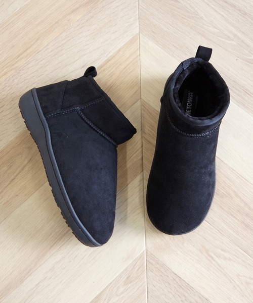 Minnetonka(ミネトンカ)の「【MINNETONKA/ミネトンカ】 アンクルスリッパブーツ ANKLE SLIPPER BOOTS(ブーツ・レディース・ブラウン/グレー/ブラック・S/M/L/XL)」の1枚目の写真