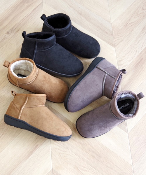 Minnetonka(ミネトンカ)の「【MINNETONKA/ミネトンカ】 アンクルスリッパブーツ ANKLE SLIPPER BOOTS(ブーツ・レディース・ブラウン/グレー/ブラック・S/M/L/XL)」の4枚目の写真