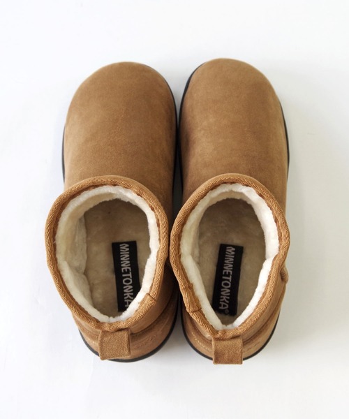 Minnetonka(ミネトンカ)の「【MINNETONKA/ミネトンカ】 アンクルスリッパブーツ ANKLE SLIPPER BOOTS(ブーツ・レディース・ブラウン/グレー/ブラック・S/M/L/XL)」の10枚目の写真