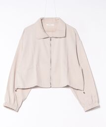 WEB限定ツイルZIPブルゾン