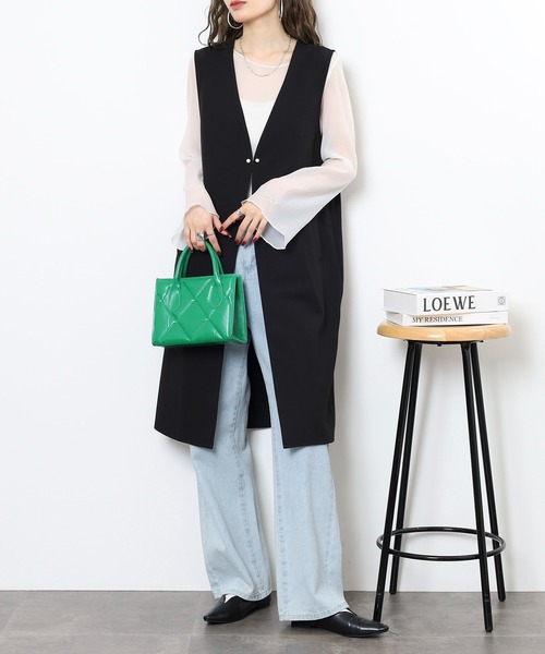 EGLANTINE バックフリルジレ