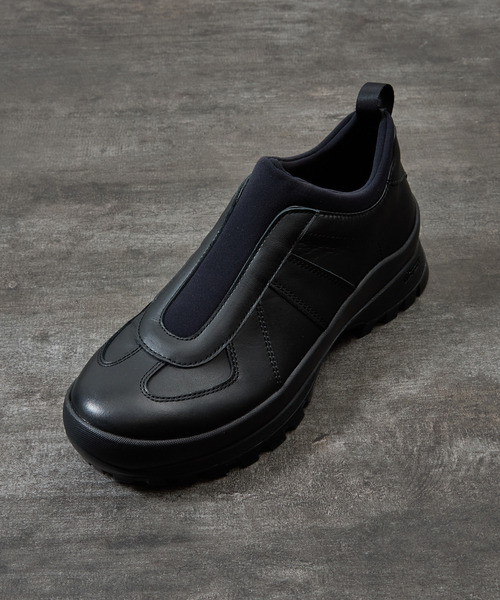 PADRONE(パドローネ)の「PADRONE パドローネ / GERMAN TRAINER SLIP-ON with 884C Vibram ビブラムソールスリッポンレザージャーマントレーナー 牛革 日本製 / PU8840-2009(スニーカー・メンズ・ブラック・43/42/41/40)」の20枚目の写真