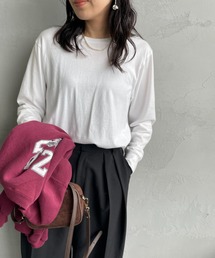 HANES（ヘインズ）の「[HANES/ヘインズ] 2P ジャパンフィット ロングスリーブパックTシャツ（アソート）（Tシャツ/カットソー）」