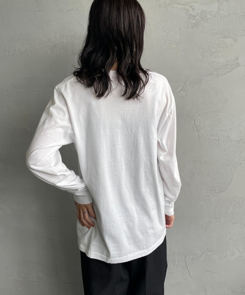 HANES（ヘインズ）の「[HANES/ヘインズ] 2P ジャパンフィット ロングスリーブパックTシャツ（アソート）（Tシャツ/カットソー・レディース・ホワイト×ブラック・M/L/XL）」の17枚目の写真