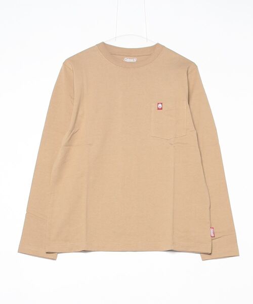 COLEMAN(コールマン)の「『Coleman』1P REG CREW L/S(Tシャツ/カットソー・メンズ・ブラック/グレー/ベージュ・SMALL/LARGE/X-LARGE/MEDIUM)」の1枚目の写真