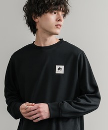 LOGOS（ロゴス）の「LOGOS ロゴス 吸汗速乾 ルーズシルエット裏毛ワンポイントロゴクルーネック長袖トレーナー（スウェット・メンズ）」