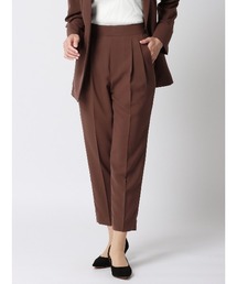 赤川英　パンツスーツ　ブラウン　リボンタイ　ウエストリボン　日本製 赤川英 パンツスーツ ブラウン リボンタイ ウエストリボン 日本