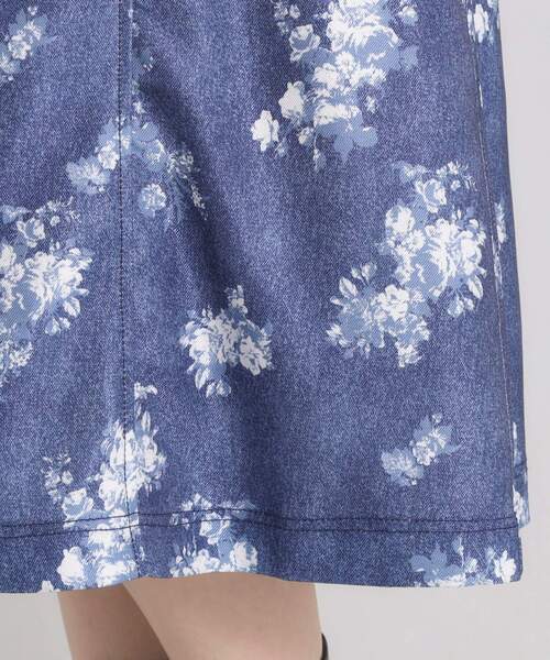 ITS'DEMO（イッツデモ）の「【手洗い可】デニム風ジャンスカ（ワンピース・レディース・ブルー系/ブラック/ブルー・00）」の22枚目の写真