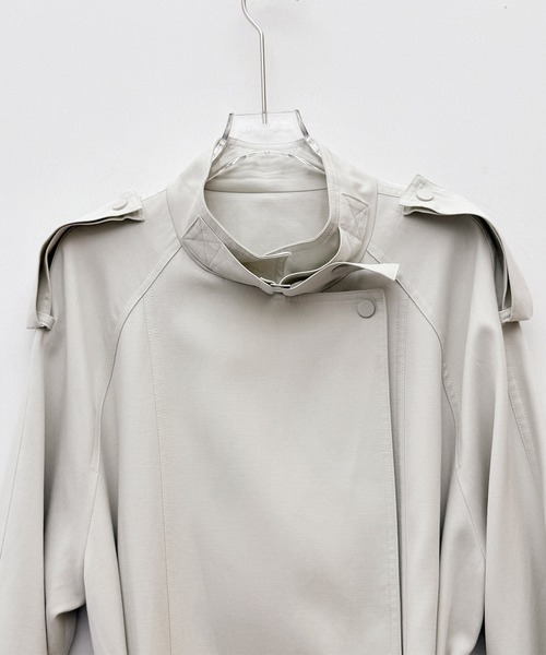 セール】テンセル混オーバーサイズトレンチコート（トレンチコート