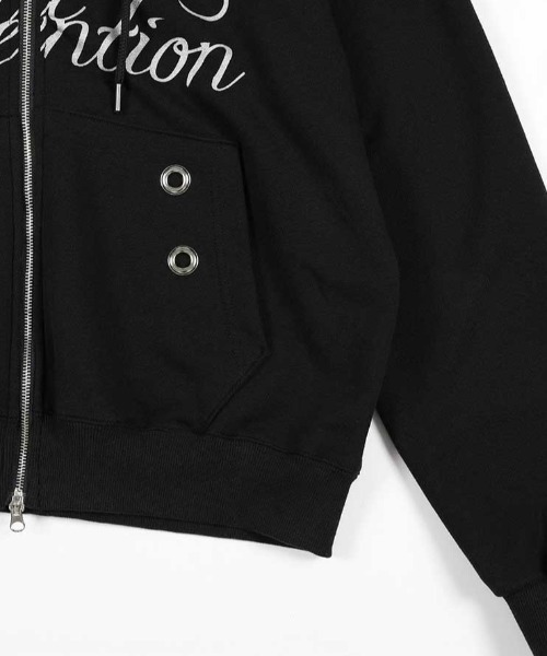 FANCY CLUB(ファンシークラブ)の「A'GEM/9 × .kom 『FANCY CLUB/ファンシークラブ』 ATTENTION EYELET HOODED ZIP-UP/アイレット フード ジップアップパーカー(パーカー・レディース・ホワイト/ブラック・FREE)」の12枚目の写真