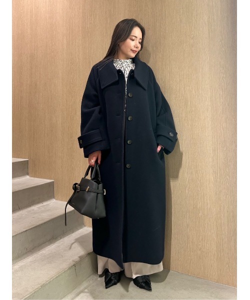 FRAY I.D(フレイアイディー)の「バルマカンロングコート(ダッフルコート・レディース・ブラウン/グレー/ネイビー・1/0)」の12枚目の写真