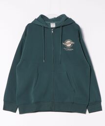 裏起毛ロゴZIPパーカー