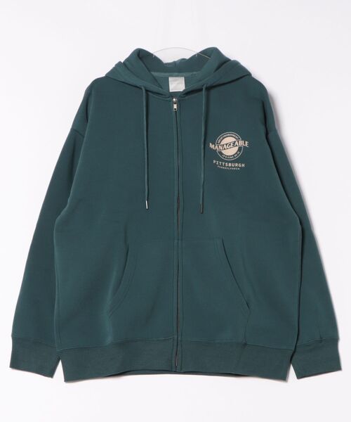 ８(eight)（エイト）の「裏起毛ロゴZIPパーカー（パーカー・メンズ・ホワイト/ブラック/グリーン系その他/ブラウン・LARGE/MEDIUM/X-LARGE）」の4枚目の写真