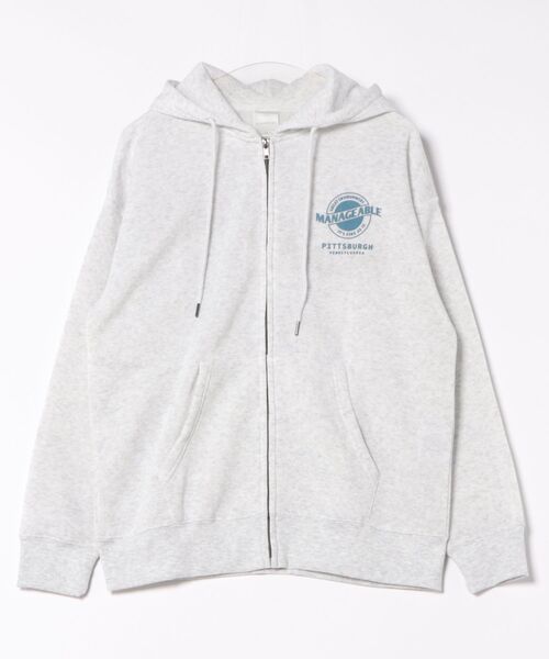 ８(eight)（エイト）の「裏起毛ロゴZIPパーカー（パーカー・メンズ・ホワイト/ブラック/グリーン系その他/ブラウン・LARGE/MEDIUM/X-LARGE）」の3枚目の写真