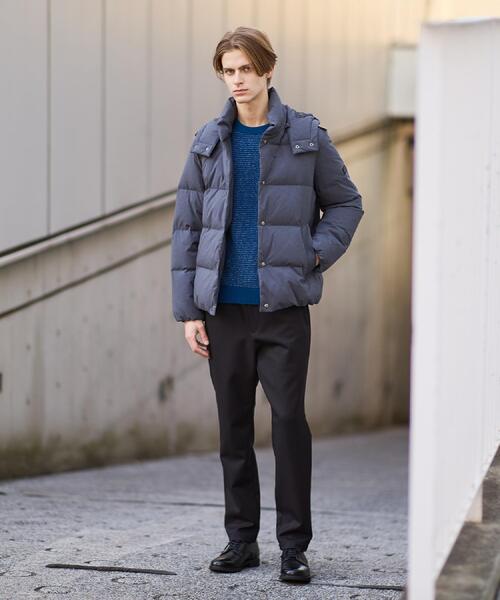 TAKEO KIKUCHI（タケオキクチ）の「【袖取り外し可】デタッチャブル ダウンブルゾン（ダウンジャケット/コート・メンズ・ブラック/チャコールグレー/ライトグレー・04/03/02）」の11枚目の写真