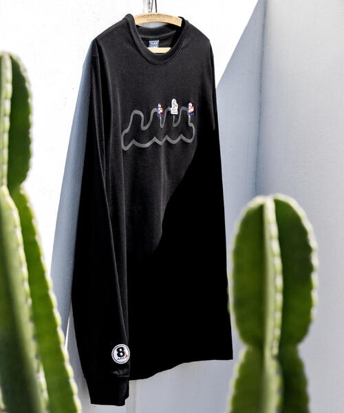 muta marine(ムータ・マリン)の「muta MARINE/ムータ マリン/別注 Three America Heart LS TEE(Tシャツ/カットソー・メンズ・ブラック/ホワイト・M/L/XL)」の19枚目の写真