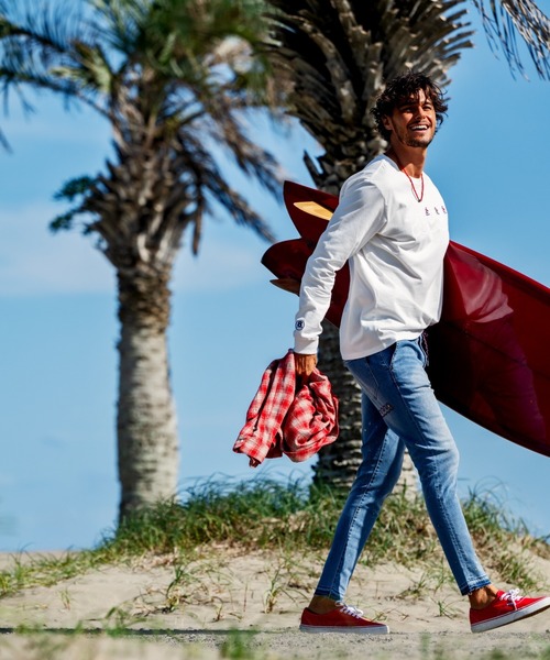 muta marine(ムータ・マリン)の「muta MARINE/ムータ マリン/別注 Three America Heart LS TEE(Tシャツ/カットソー・メンズ・ブラック/ホワイト・M/L/XL)」の7枚目の写真