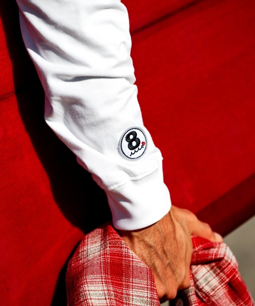 muta marine(ムータ・マリン)の「muta MARINE/ムータ マリン/別注 Three America Heart LS TEE(Tシャツ/カットソー・メンズ・ブラック/ホワイト・M/L/XL)」の5枚目の写真