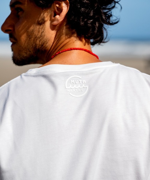 muta marine(ムータ・マリン)の「muta MARINE/ムータ マリン/別注 Three America Heart LS TEE(Tシャツ/カットソー・メンズ・ブラック/ホワイト・M/L/XL)」の6枚目の写真