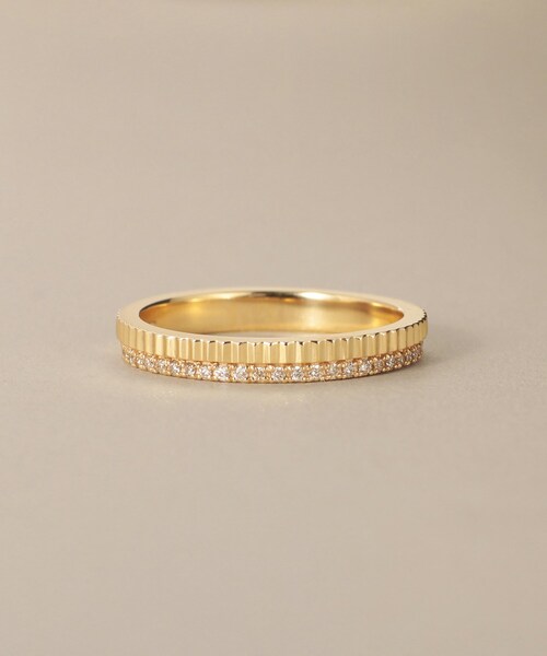 K10ダイヤモンド 縦溝 リング（リング）｜COCOSHNIK（ココシュニック