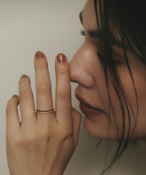 K10ダイヤモンド 縦溝 リング（リング）｜COCOSHNIK（ココシュニック