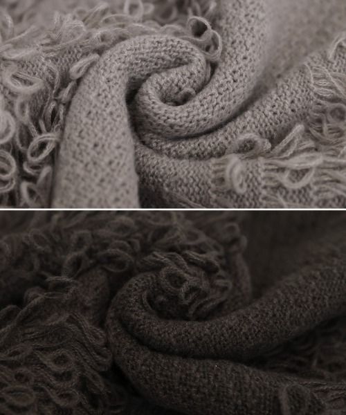 select MOCA Et（セレクトモカエト）の「【Et】Asymmetrical Loop Panel Knit（ニット/セーター・レディース・グレー/チャコールグレー/ベージュ・FREE）」の8枚目の写真