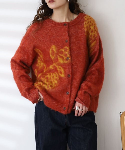 BARNDOOR(バーンドア)の「木の実 ジャカード カーデ(カーディガン/ボレロ・レディース・ブラウン/グレー/ネイビー/アイボリー・FREE)」の16枚目の写真
