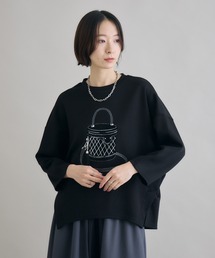 バッグフロッキーチャーム付ロンT