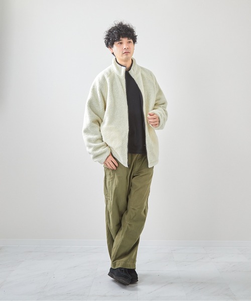 VIBGYOR（ヴィブジョー）の「ナイロンボアリバーシブルブルゾン(CN)（ブルゾン・メンズ・グレー/ブラック・LARGE/MEDIUM）」の10枚目の写真