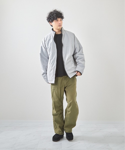 VIBGYOR（ヴィブジョー）の「ナイロンボアリバーシブルブルゾン(CN)（ブルゾン・メンズ・グレー/ブラック・LARGE/MEDIUM）」の11枚目の写真