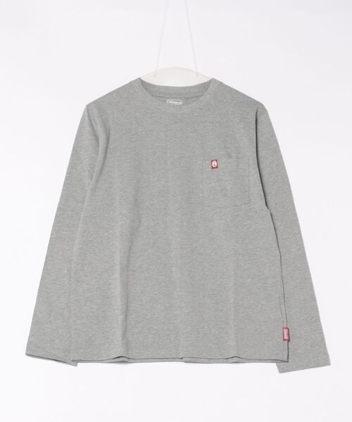 COLEMAN（コールマン）の「【RES】【Coleman】1P REG CREW L/S（Tシャツ/カットソー・メンズ・グレー/ベージュ・X-LARGE/LARGE/MEDIUM/SMALL）」の2枚目の写真